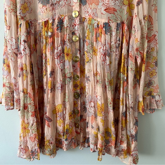 Free People Floral Button Down Dress - Picture 3 of 6